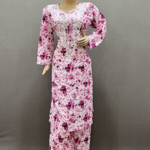 Elegant Mulmul Cotton Kurti Set