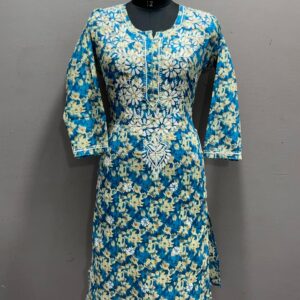 Printed Mulmul Cotton Kurti – Everyday Elegance