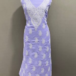 Two-Piece Cotton Dress Material (Kurti + Bottom | 5.5 Meter | Boota Work)