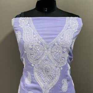 Two-Piece Cotton Dress Material (Kurti + Bottom | 5.5 Meter | Boota Work)