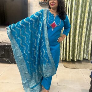 Partywear Roman Silk 3-PC Suit Set with Attached Inner