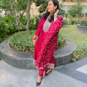 Elegant 3 Pc. Anarkali Suit