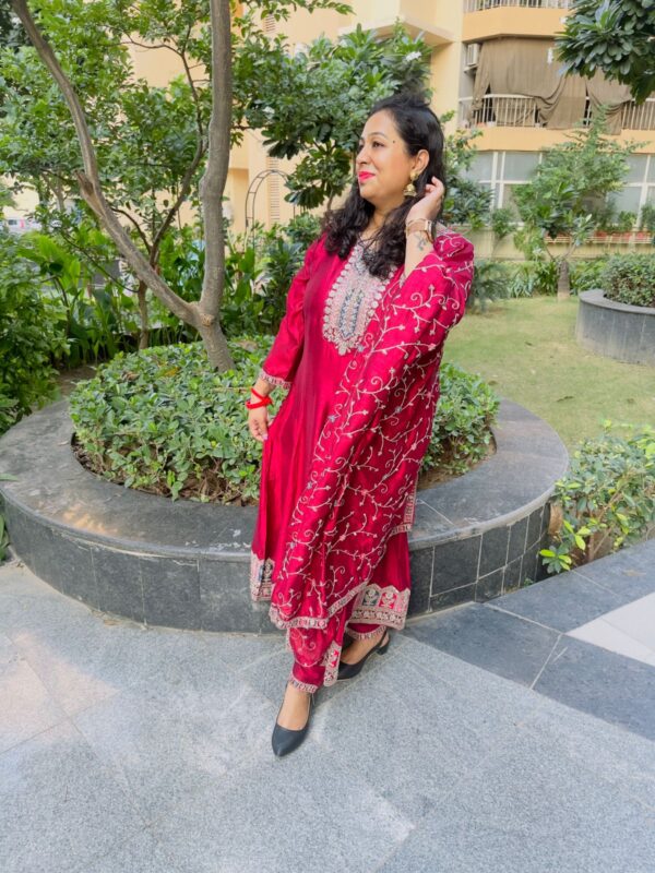 Elegant 3 Pc. Anarkali Suit - Image 2