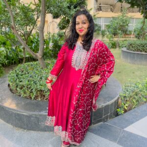 Elegant 3 Pc. Anarkali Suit