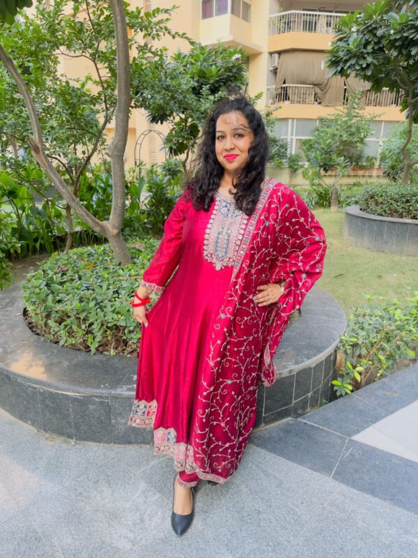 Elegant 3 Pc. Anarkali Suit