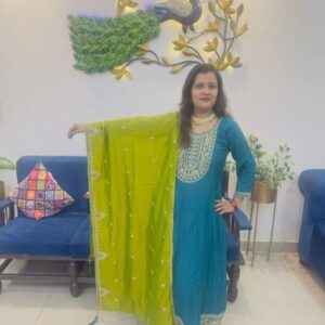 Anarkali 3 pc suit set
