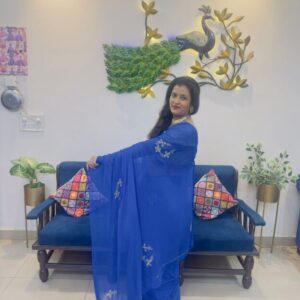 Chiffon Handwork Saree