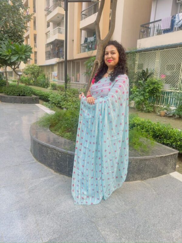 Georgette Bandhej Saree