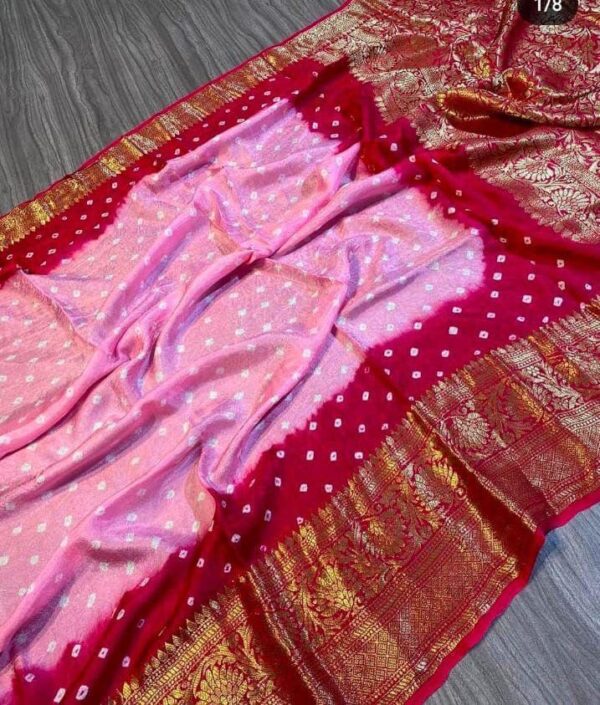 New Kanjivaram Bandhani Saree - Image 5