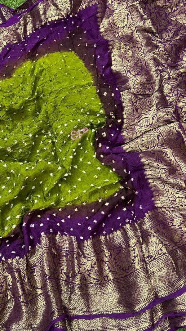 New Kanjivaram Bandhani Saree - Image 3