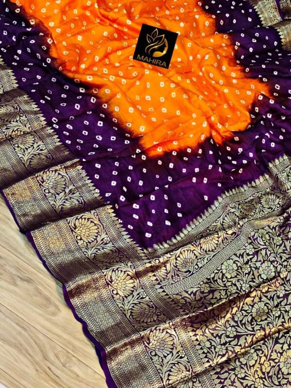 New Kanjivaram Bandhani Saree - Image 4